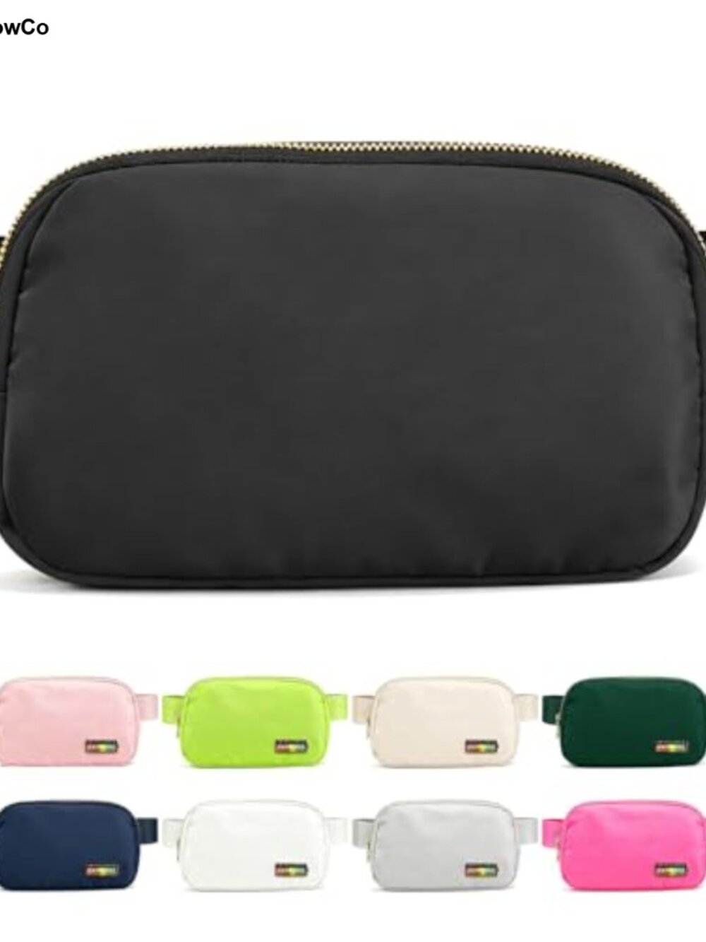Fanny Pack Crossbody Sling Bag, Waterproof Nylon Adjustable Belt Bag